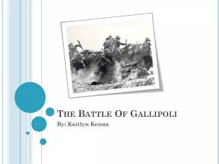 The Battle Of Gallipoli