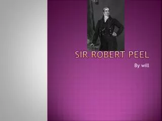 Sir Robert peel