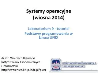 systemy operacyjne wiosna 2014