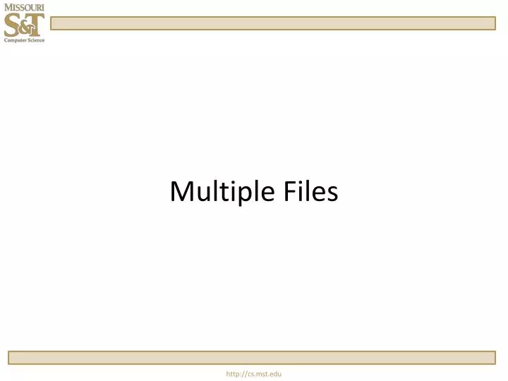 multiple files