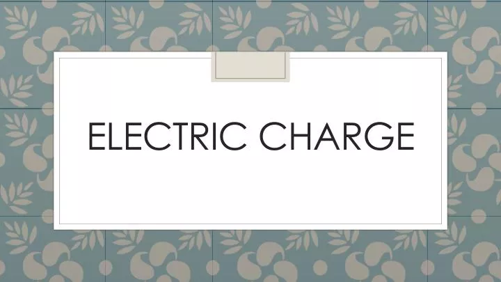 electric charge