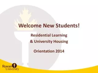 Welcome New Students!