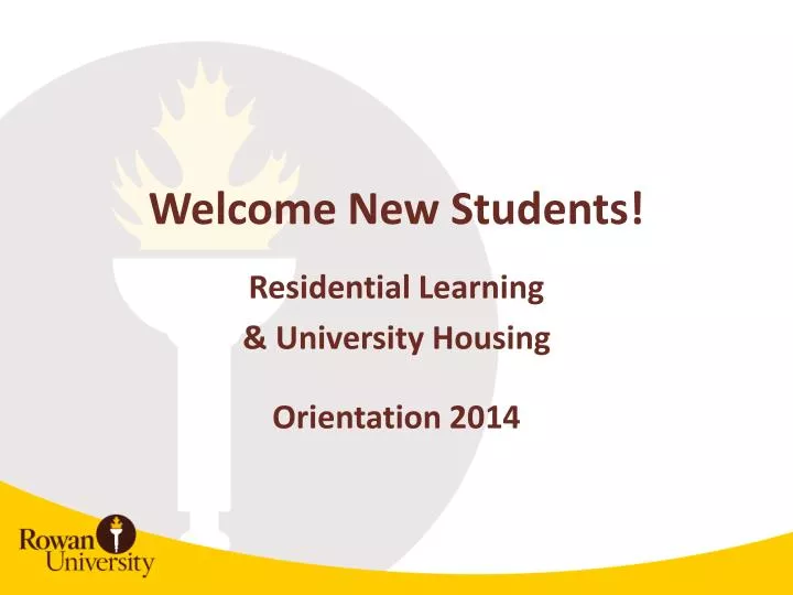welcome new students