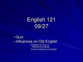 English 121 09/27