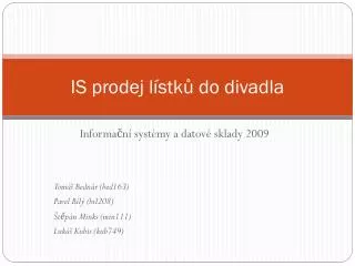 is prodej l stk do divadla