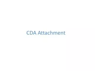 CDA Attachment