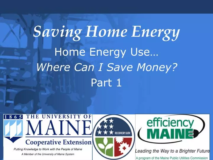 saving home energy