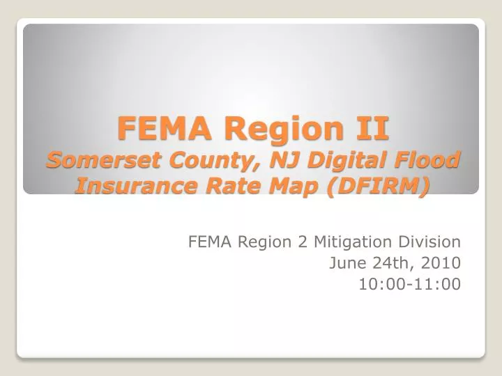 fema region ii somerset county nj digital flood insurance rate map dfirm