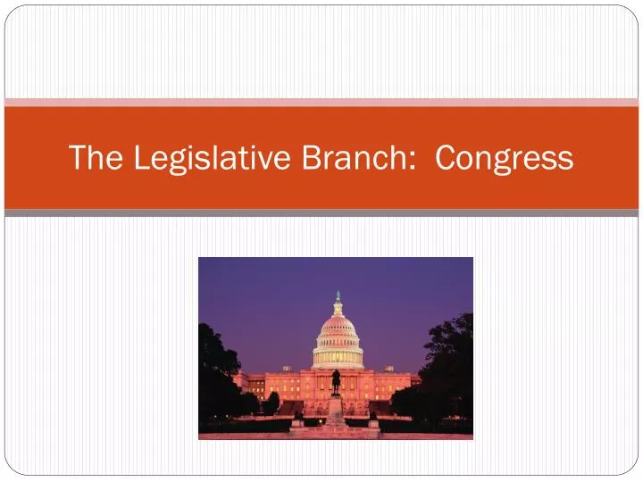 the legislative branch congress