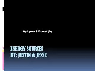 hydropower natural gas