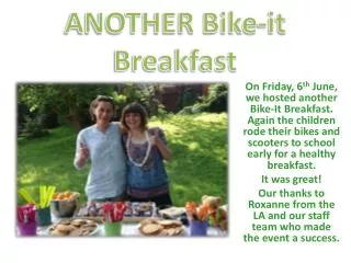 ANOTHER Bike-it Breakfast