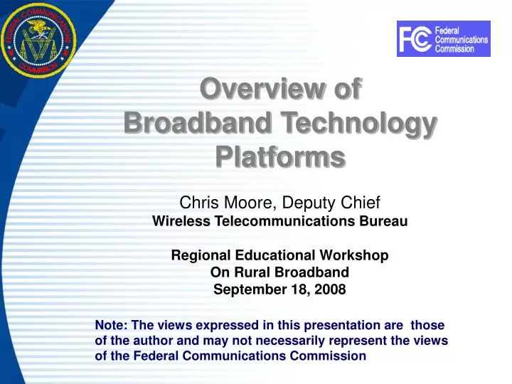 overview of broadband technology platforms