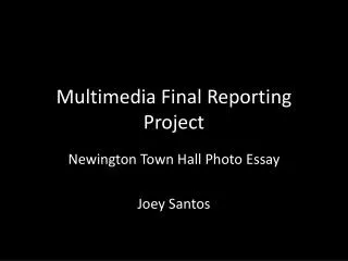 Multimedia Final Reporting Project