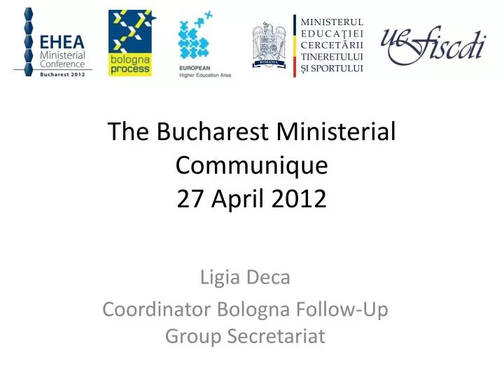 the bucharest ministerial communique 27 april 2012