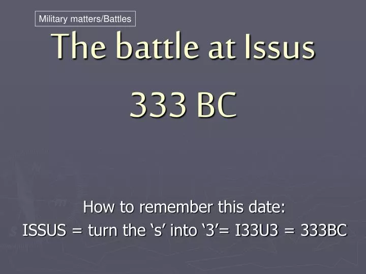 the battle at issus 333 bc