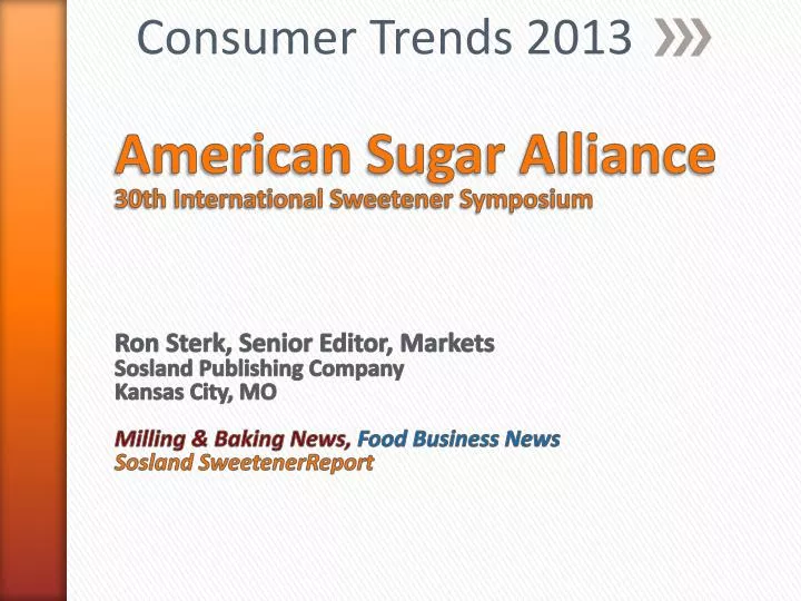 consumer trends 2013
