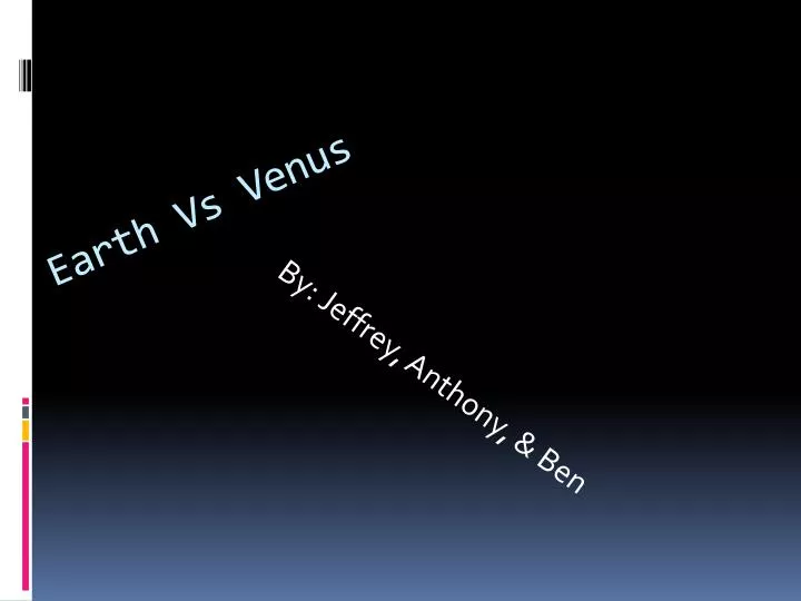 earth vs venus