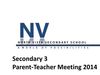 Secondary 3 Parent-Teacher Meeting 2014