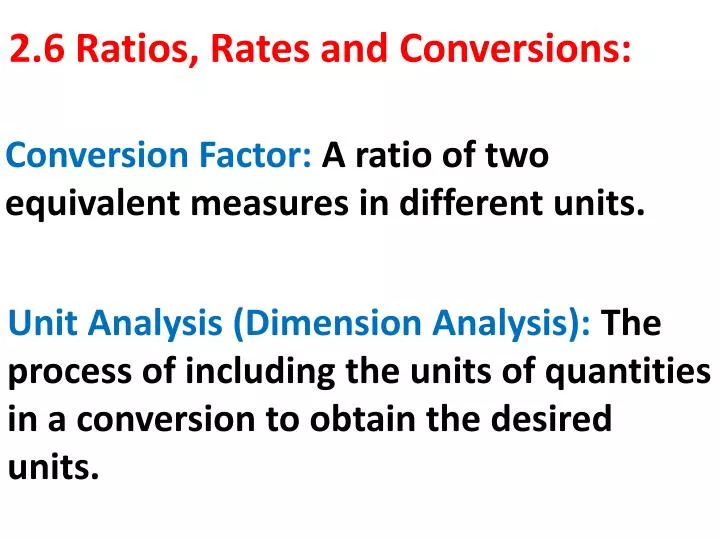 2 6 ratios rates and conversions