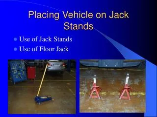 Placing Vehicle on Jack Stands
