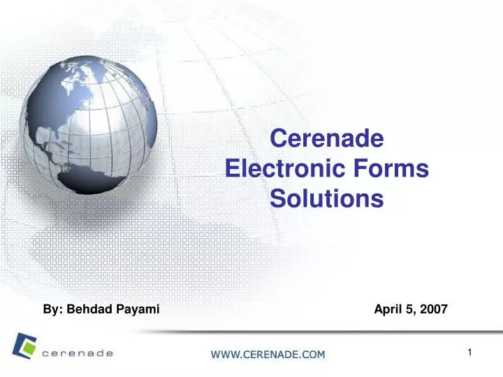 cerenade electronic forms solutions