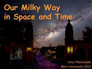 Our Milky Way in Space and Time