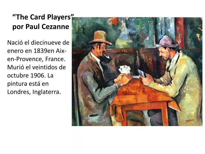 the card players por paul cezanne