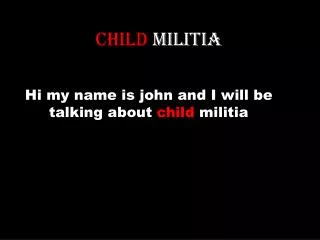 child militia