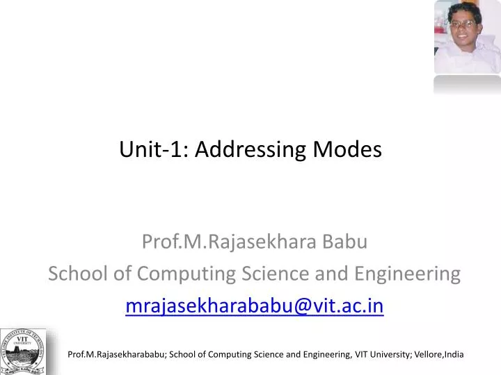 unit 1 addressing modes