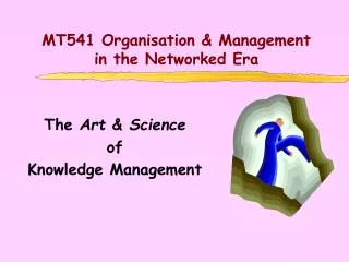 MT541 Organisation &amp; Management in the Networked Era