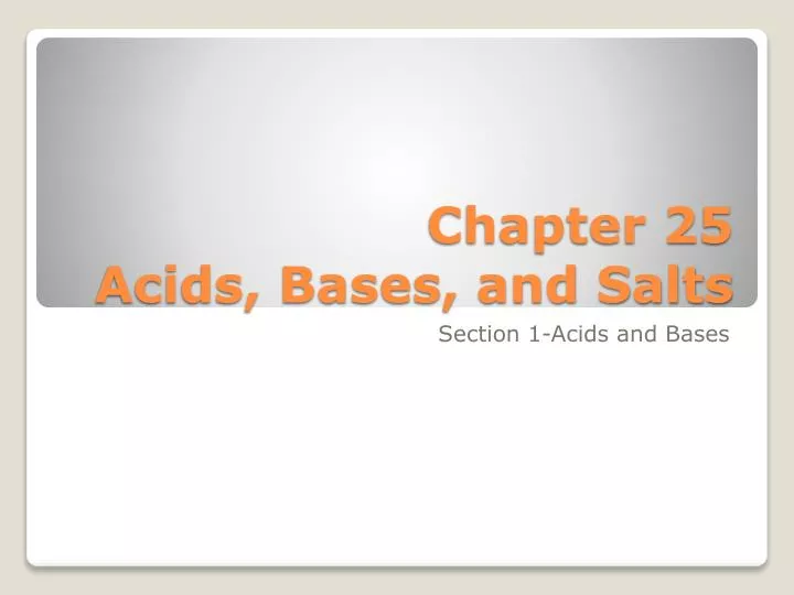 chapter 25 acids bases and salts