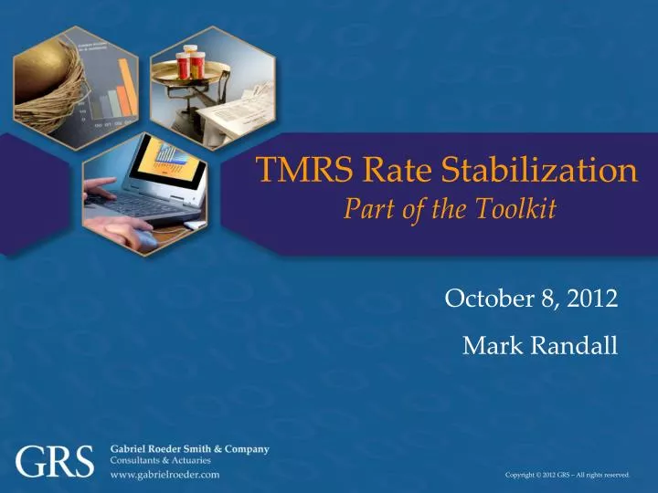tmrs rate stabilization part of the toolkit
