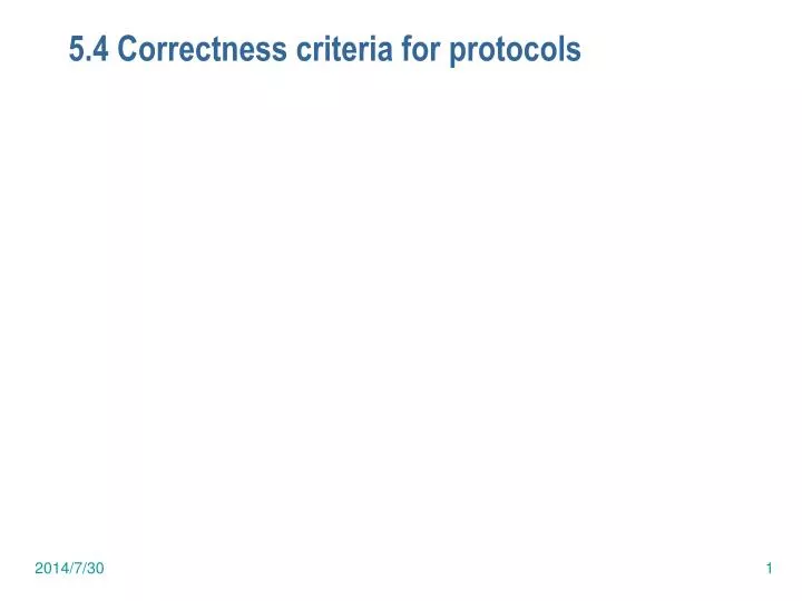 5 4 correctness criteria for protocols