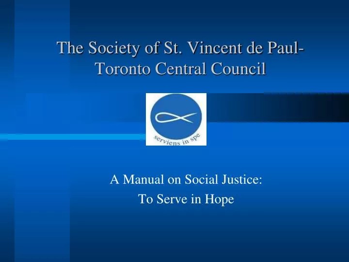 the society of st vincent de paul toronto central council
