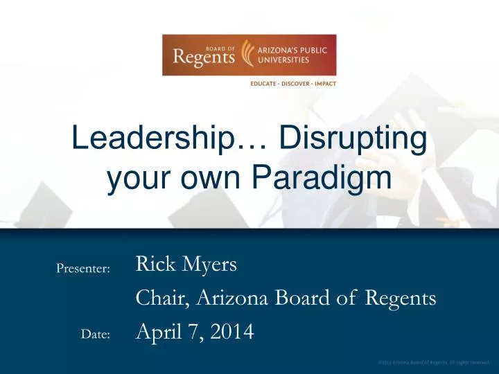 leadership disrupting your own paradigm