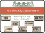The Community Eligibility Option