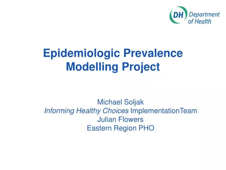 epidemiologic prevalence modelling project