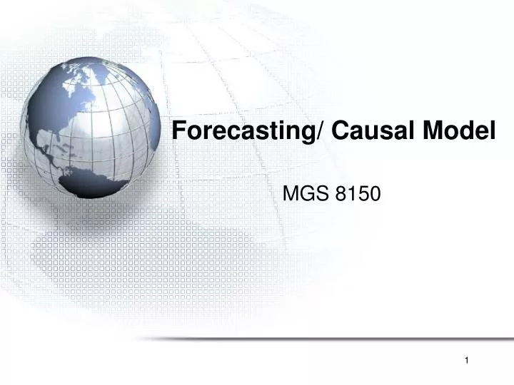 forecasting causal model
