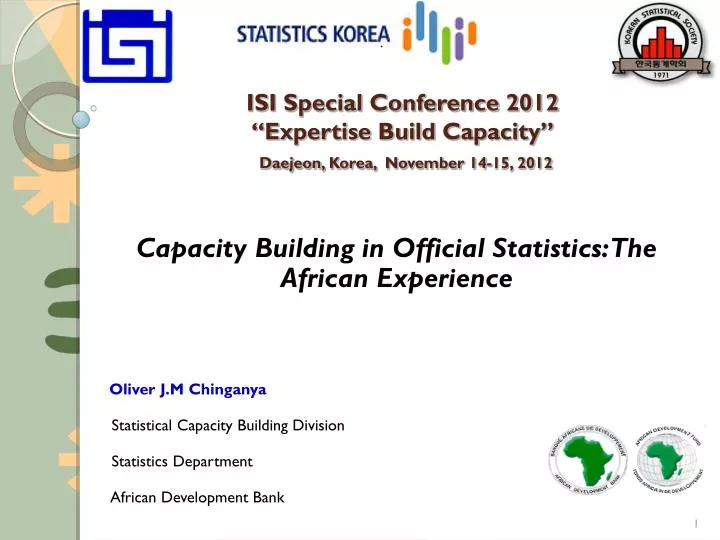 isi special conference 2012 expertise build capacity daejeon korea november 14 15 2012