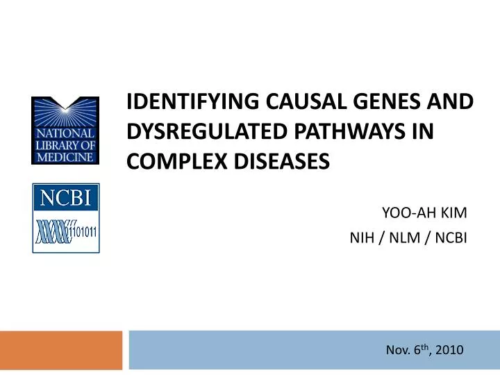 identifying causal genes and dysregulated pathways in complex diseases