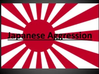 Japanese Aggression