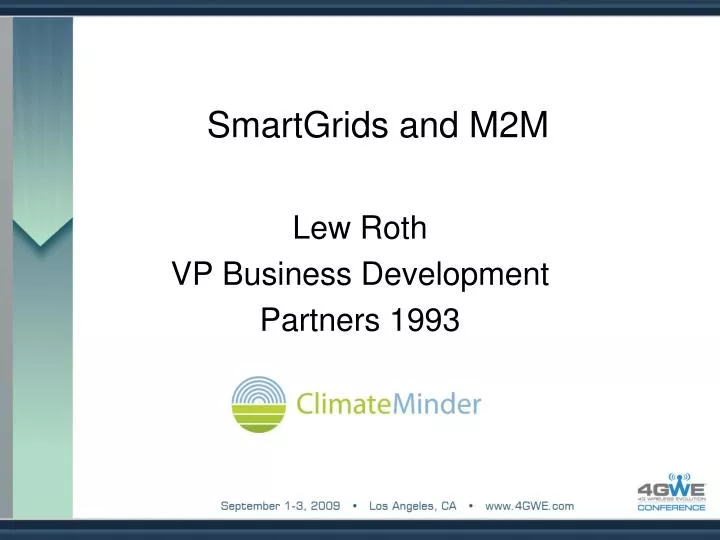 smartgrids and m2m