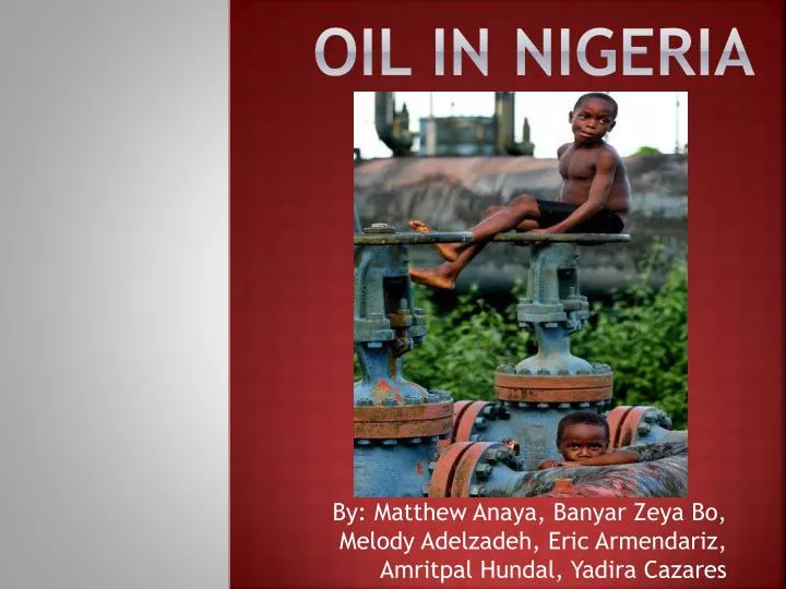 oil in nigeria