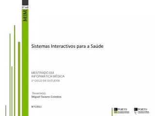 sistemas interactivos para a sa de