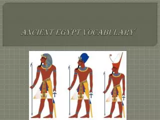 Ancient Egypt Vocabulary