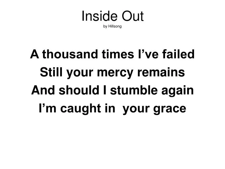 inside out by hillsong
