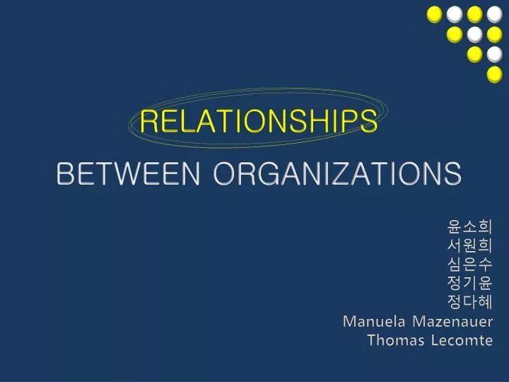 relationships between organizations