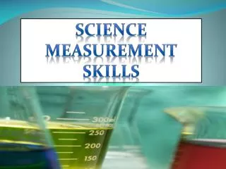 Science Measurement skills