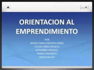 orientacion al emprendimiento