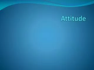 Attitude